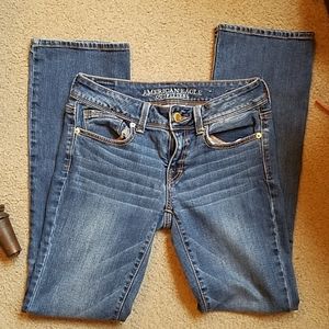 American Eagle stretch kick boot jeans